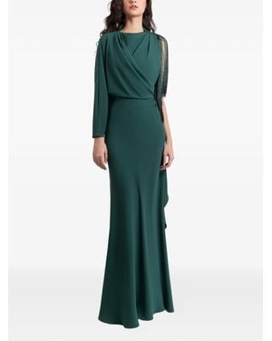 Gemy Maalouf Draping-Detail Maxi Dress - Green