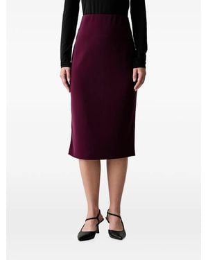 Joseph Ribkoff Falda Midi Con Abertura Trasera - Morado