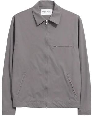 LES HÉRITIERS Zip-Up Worktech Jacket - Grey