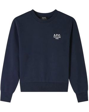 A.P.C. Rue Madame Boxy Sweatshirt - Blue