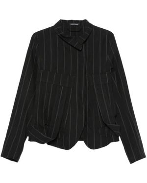 Rundholz Striped Jacket - Black