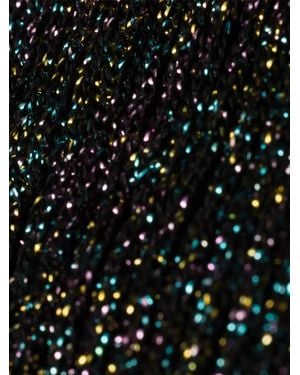 Miu Miu Chaussettes En Maille À Design Côtelé - Noir