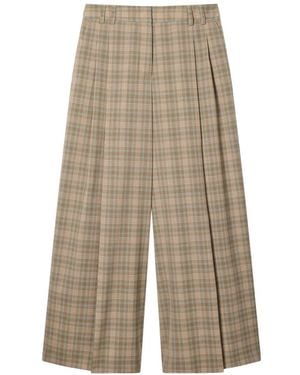 Paul Smith Wide-Leg Cropped Trousers - Natural