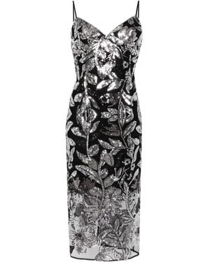 Marchesa Abito Con Paillettes - Metallizzato