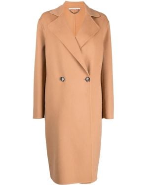 Stella McCartney Double-Breast Wool Coat - Natural