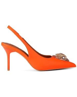 Kurt Geiger Belsize Eagle Slingback Heel Pumps - Red