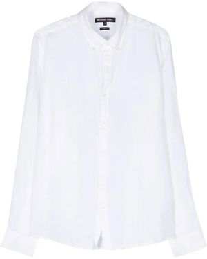 Tシャツ・カットソー Michael Kors LONG SLEEVES LINEN 2 POCKETS OVER SHIRT Michael Kors Long Sleeves Linen 2 Pockets Over Shirt in