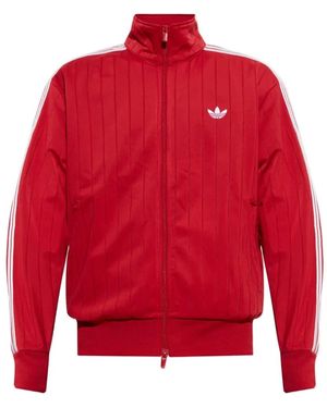adidas Logo-Embroidered Zip-Up Jumper