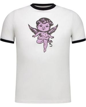 JORDANLUCA T-Shirt Mit Grafischem Print - Weiß