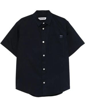 DARKPARK Karl Chest-Pocket Short-Sleeves Shirt - Blue
