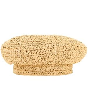Prada Crochet-Knit Hat - Natural