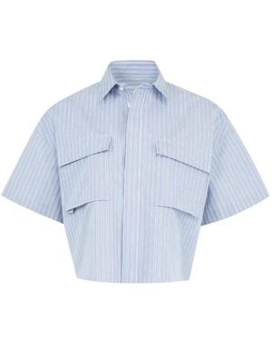 Sacai Camisa A Rayas - Azul
