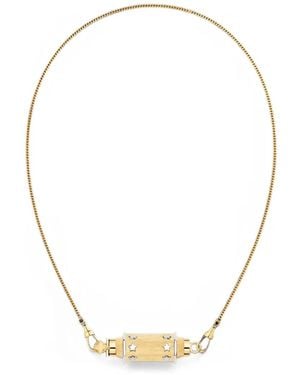 Marie Lichtenberg Star Baby Locket Necklace - Metallic