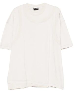 MADFRENZY Double-Layered Cotton T-Shirt - White