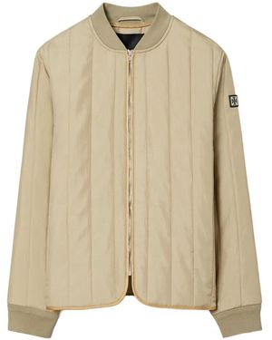 Tory Burch Quilted Jacket - Natural