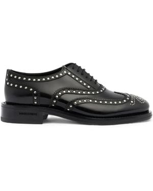 DSquared² Oxford-Schuhe Mit Nieten - Schwarz