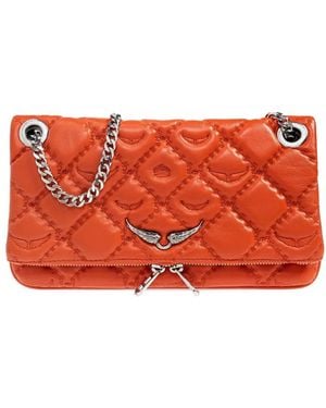 Zadig & Voltaire Rock Ii Quilted Monogram Shoulder Bag - レッド