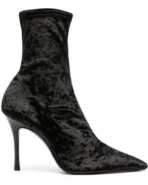 Arteana Corsini 95Mm Velvet Boots - Black