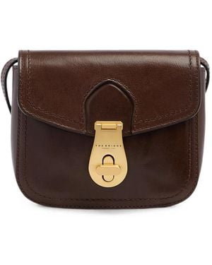 The Bridge Leather Buckle-Fastening Cross Body Bag - Brown