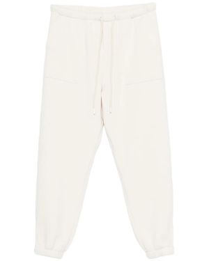 Yes London Pantalon De Jogging À Lien De Resserrage - White