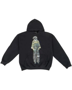 DRx FARMAxY FOR LN-CC Graphic-Print Hoodie - Blue