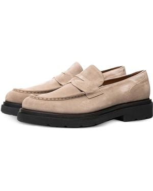 Poche Paris Panelled Cipele Loafers - Natural