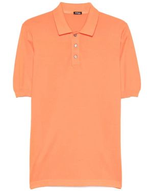 Kiton Buttoned Polo Shirt - Orange
