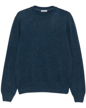 Vengera Pullover mit rundem Ausschnitt - Blau