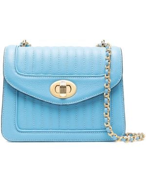 Delage Mini Ginette Schultertasche - Blau