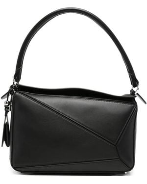 Loewe Medium Puzzle Shoulder Bag - Black