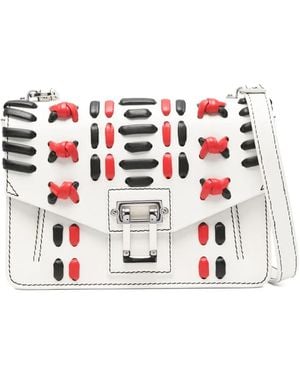 Proenza Schouler Embroidered Shoulder Bag - Weiß