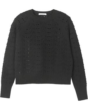 Cecilie Bahnsen Bidane Wool Sweater - Black