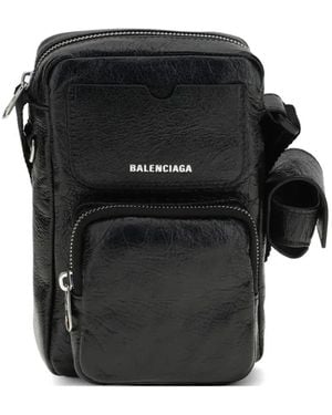 Balenciaga Superbusy Vertical Crossbody Bag - Black