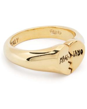 Magliano Micro Broken Heart Ring - Mettallic
