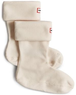 HUNTER Socken Mit Umschlag - Weiß