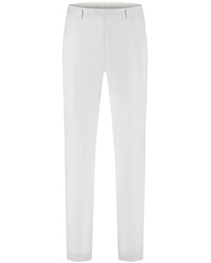 PT Torino Pressed-Crease Tailored Trousers - White