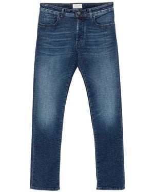 Jacob Cohen Logo-Patch Pocket Jeans - Blue