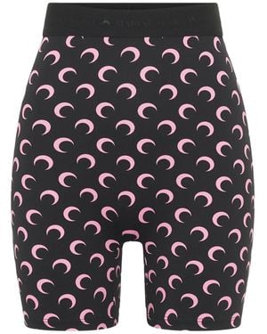 Marine Serre Crescent Moon Shorts - Blue