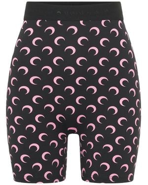 Marine Serre Crescent Moon Shorts - Blue