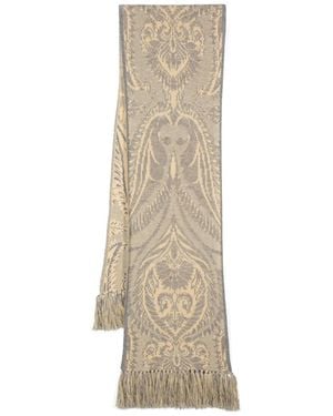 Etro Barocco Jacquard-Knit Scarf - Natural