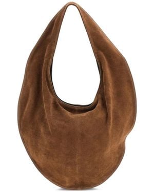 Maeden Rider Suede Shoulder Bag - Brown
