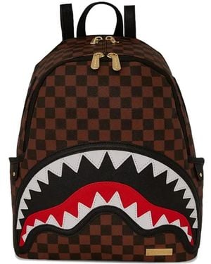 Sprayground Shark-tooth Check-print Backpack - レッド