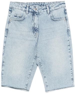 Patrizia Pepe Denim Bermuda Shorts - Blue