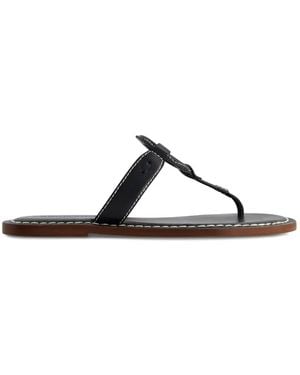 Bernardo Matrix Ring-Detail Sandals - Black