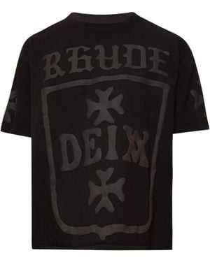 Rhude Graphic-Print T-Shirt - Black