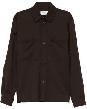 Laneus Pocket Button Shirt - Black
