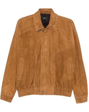 Arma Frederica Suede Bomber Jacket - Brown
