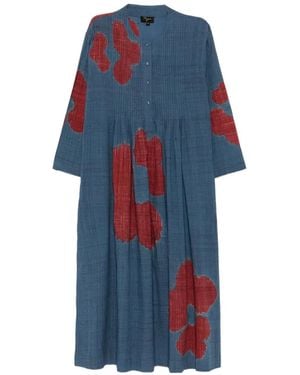 Yavi Tita Midi Dress - Blue