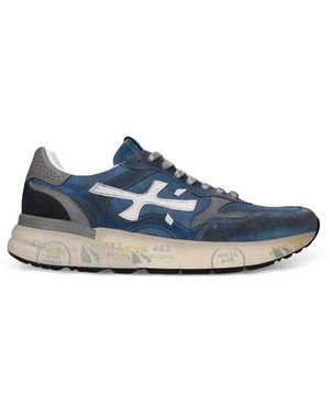 Premiata Zapatillas Mick Con Paneles - Azul