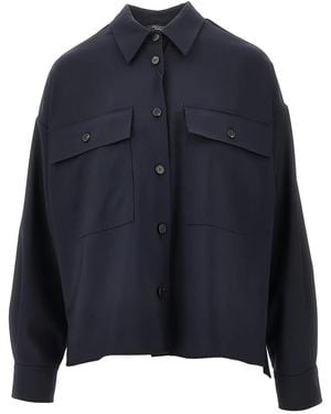 Weekend by Maxmara Pocket Overshirt - Blue